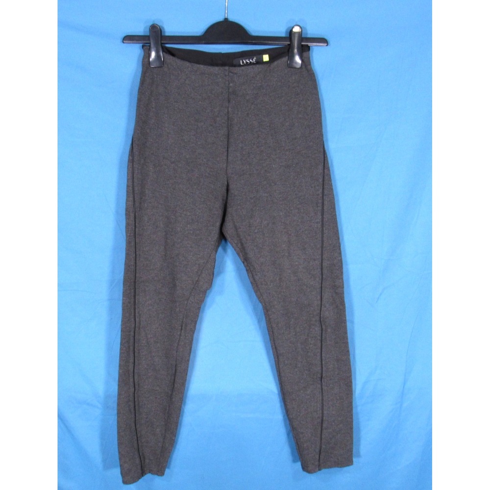 LYSSE Charcoal PONTE KNIT Tummy-Control SIGNATURE CENTER SEAM LEGGINGS Sz M